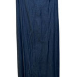 ZARA  Trf Denim Maker Chambray Midi Maxi Dress Snap Button Side Size M Photo 0