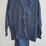 Victoria's Secret Floral Flannel Pajama Set sz L Photo 0