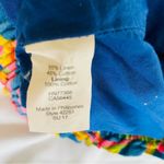 J.Crew  Linen Blend Tropical Floral Sidewalk Blue Pink Green Skirt Size 6 Photo 3