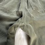 ZARA  Olive Green High Waisted Paper Bag Baggy Jeans Photo 8