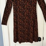 Cut Loose casual knee length dress size small brown printed fall neutral minimal Photo 4