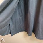 Garnet Hill  V-Neck Short Sleeve Faux Wrap Gray Dress Photo 2