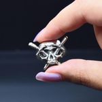 Skull and Swords Ring Silver Photo 2