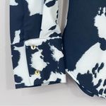 ZARA  SATIN EFFECT SHIRT BLACK WHITE ANIMAL PRINT SIZE S Photo 5