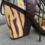 Anthropologie • Caley tie semi wedge sandal• Size 9 Photo 4