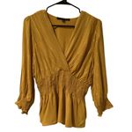 Harvé Benard Harve Benard Mustard Yellow Long Sleeve Blouse BRAND NEW Photo 4