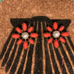 Betsey Johnson Pink and Pearl Earring by Photo 1