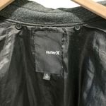 Hurley  Double-Breasted Peacoat L 22” p2p Black Marl EUC Photo 2