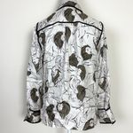 LAFAYETTE 148 Black and White Silk Shirt Size XS Photo 1