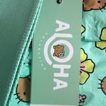 ALOHA Collection Mint Green Floral Tote Photo 3