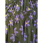 Ava & Viv  floral frilly V-Neck lined Short Sleeve Shirt Sz 3X Black NWT Photo 5