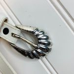 Justin Leather Belt White Blue Red Silver Cabochons Sz 26 Photo 3