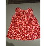 Loft Red Cherry Print Sleeveless V Neck Blouse Top Women's Size S Photo 5