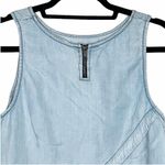 BB Dakota Chambray Tank Top, Sleeveless Light Wash Denim, Blue S NWOT Photo 3