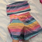 SheIn Rainbow Tube Top & Shorts Set Photo 3
