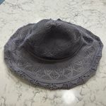 Handmade  Light Lavender Purple Knit Sunhat w/ Flower Photo 1