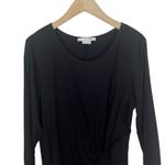 Boden Rosalie Twist Front Jersey Knit Dress in Black Size 8 Photo 3