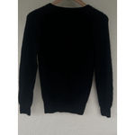 Y2K Only Mine Sweater Women's XS 2 Ply Cashmere Black V Photo 2