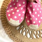 Valentino Garavani  Hot Pink Polka Dot Espadrille Flats Size EU 38 Photo 7