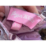 Dolls Kill Sugar Thrillz Sz XS Baby Floral Mini Dress Coquette Sweetheart Lace Pink Photo 5