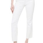 J.Crew  White Mid Rise Flare Crop Jeans Raw Hem Plus size 35 NEW Tags Preppy Photo 0