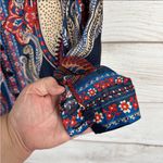 Farm Rio  Women's Energy Scarf‎ Printed Button Up Long Sleeve Blouse Size … Photo 3