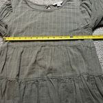 American Eagle  Womens XS Long Sleeve babydoll‎ Blouse Olive Green Open Back Boho Photo 5