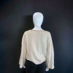 J.Crew Striped, Tie Front, Boatneck Sweater / Shirt Photo 3