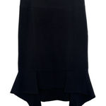 Venus  Black Asymmetrical Pencil Skirt Size 14 Knee Length Whimsigoth Romantic Photo 0