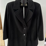 Mackintosh Women's Black Wool Pea Coat Size XL Photo 0