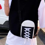 Urban Outfitters Chic Canvas Lace-Up Crossbody Bag Photo 1