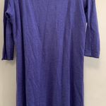 Eileen Fisher  purple dress XS 100% linen scoop neck Beautiful versatile RARE HTF Photo 5