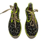 Vilagallo Tropico Blucher Espadrilles Leopard Print Shoes Size 39 / 9 Tan Photo 1