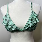 California Sunshine  Mint 2 Piece Bikini Polka Dots Size Large Ruffles Photo 4