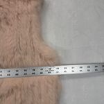 525 America  Luxe Faux Fur Vest Sleeveless Luxe Rabbit Fur‎ Blush Pink Size S Photo 6