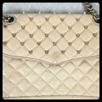 Rebecca Minkoff  Leather Studded Quilted Shoulder Bag Affair Tan‎ Chain Strap Photo 1