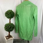 Ralph Lauren Green Knit Open Front Long Sleeve Duster Cardigan Sweater M Size M Photo 2