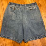 Consensus Vintage Denim Jean Shorts Jorts Unisex Pleated High Rise size 36 Blue Photo 1