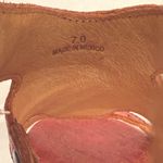 Bed Stu  Soto Red Lux Flat Cutouts Rivets Leather Sandals Size 7 NWT Photo 8