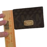 Michael Kors SIGNATURE MK LOGO CARD HOLDER WALLET CASE BROWN/GOLD Photo 13