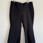 J.Crew Kelsey Pant Women’s Size 16 Black Cropped Flare Stretch Work Trouser Photo 0