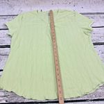 Unlisted by Kenneth Cole Green 1/4 Button Knit Cotton Blend Top Womens [Size XL] Photo 5