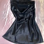 Strapless satin black Dress Photo 5