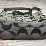 Coach Gray Signature C Half Moon Shoulder Bag Great condition! Photo 5
