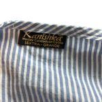 ⭐️Kanishka blue and white striped embroidered blouse size XL Photo 11