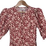 Reformation NWT Laylin Floral Red White Mini Dress Size 0 Flower Girl Boho Photo 4