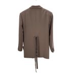 Topshop Belted Blazer Jacket Tan Beige Size 2 NWT Tailored Longline Modern Fit Photo 7