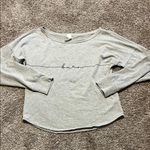 Burn Boot Camp Women’s Lightweight Gray Cropped Sweatshirt Large Photo 2