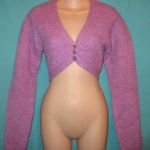 For Love & Lemons Emery Sweater in Lilac Brand new with Tags Cardigan Photo 2