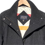 Pendleton NWOT Women’s Gray Wool Zip And Snap front Overcoat Size Small Photo 4